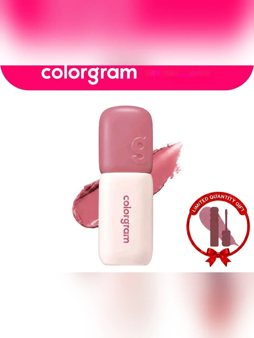 COLORGRAM NUDE BLUR TINT K-Beauty Makeup Matte Lip Stain 2 In 1 Lip & Cheek!